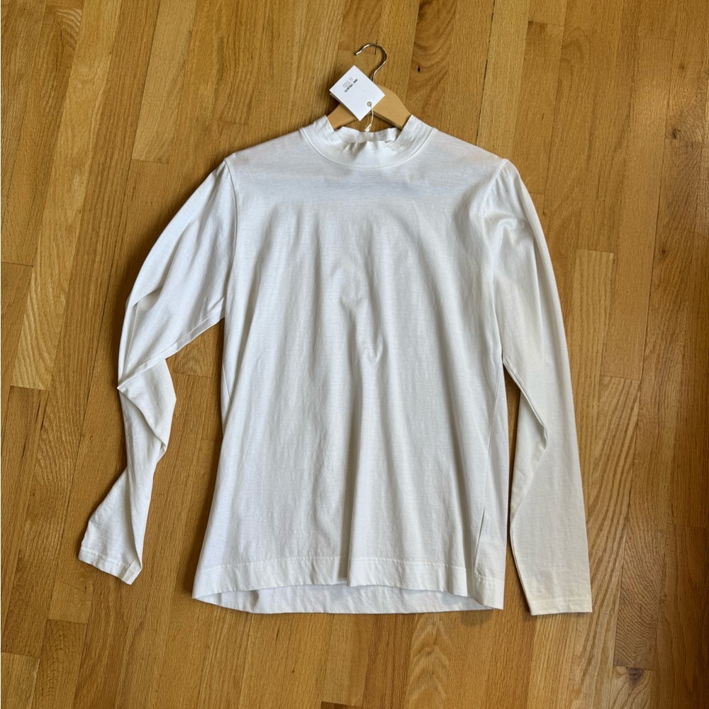 Norse Projects Mock Neck White Tee